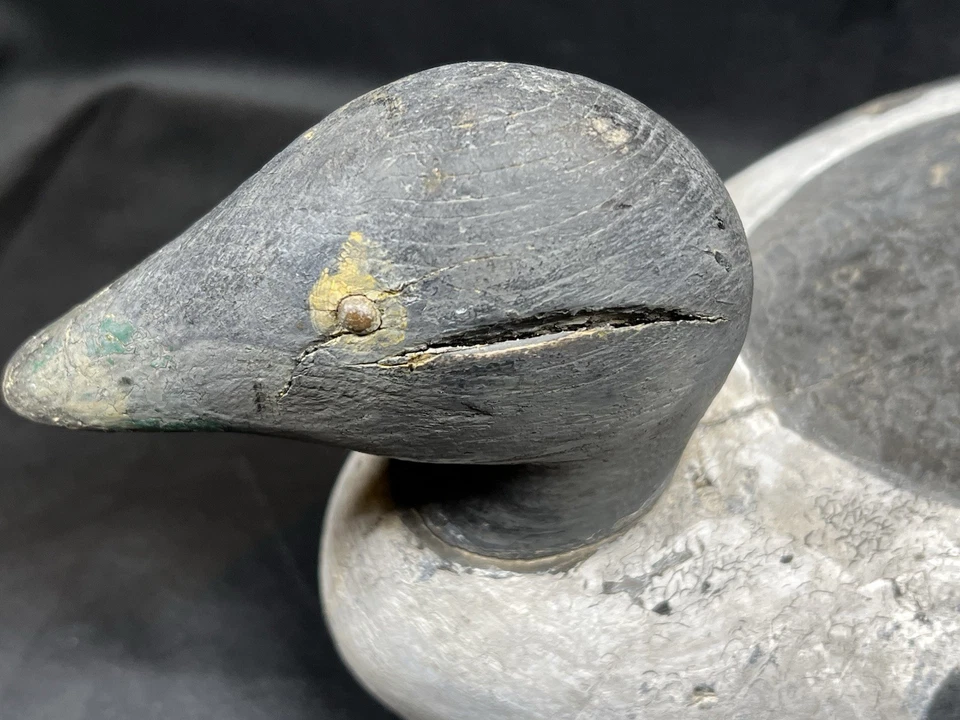 ¿Estándar ATQ Mason de colección? "Señuelo de pato de madera de grado aspecto primitivo áspero 15x7""" Foto 4 de 4