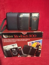Nikon Tele Touch 300 AF Point Shoot 35mm Film Camera 35-55mm Macro Lens L