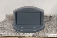 Rubbermaid Commercial Products FG263788GRAY Gray Plastic Trash Can Top (BW)