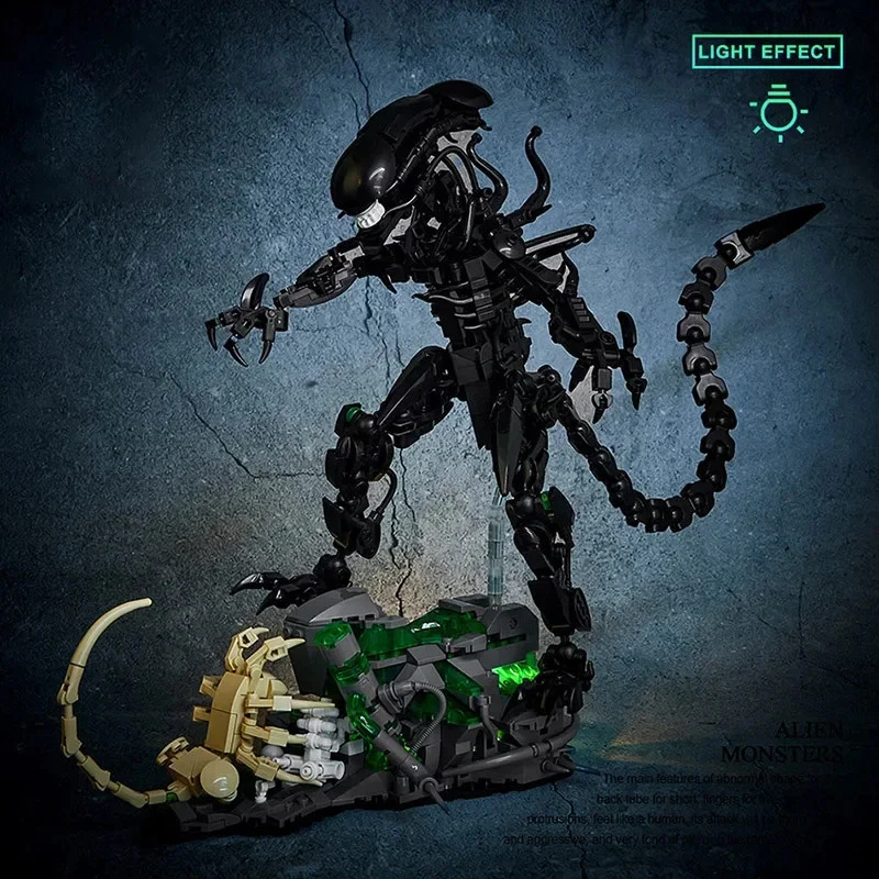 958PCS MOC Alien Monster Building Blocks DIY Figure Model Kit Toy Gift for kids - Image 4 of 4