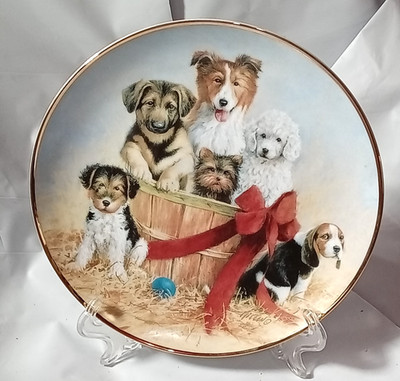 Franklin Mint Collector plate A.S.P.C.A. BASKET OF CHEER