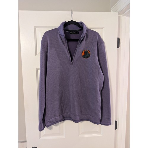 Under Armour Golf Storm 1/4 Zip Pullover Men's Large Purple Loose Fit