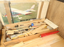 Vintage RC Plane Model Kit Spares Lot SC 25 Nitro Engine MFA Skyhawk Cessna 152