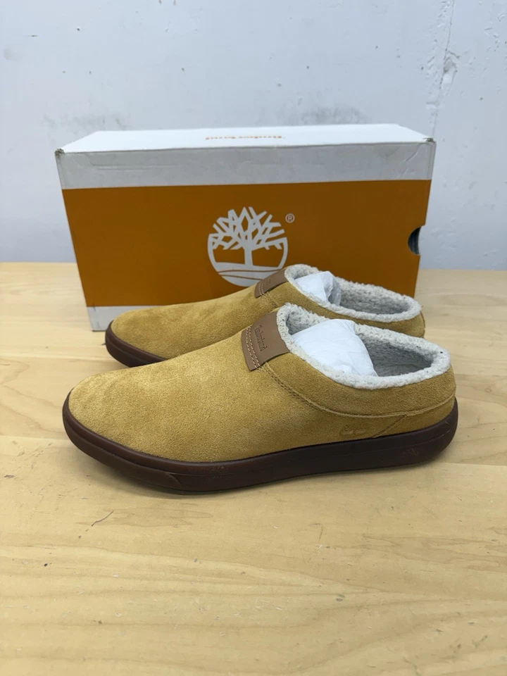 Timberland Men's Ashwood Park Slipper Comfort, Warmth Non-Slip Wheat Suede Sz 9 - Image 4 of 4