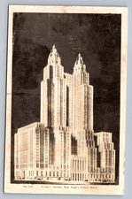 RPPC c1910 Waldorf Astoria Hotel New York NY Real Photo Postcard