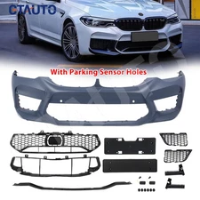 For BMW 5 Series G30 2017-2019 M5 Style Full Front Bumper Grille Conversion Kit