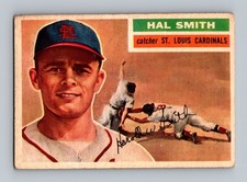 1956 Topps #283 Hal Smith Rookie GD-VG Vintage Baseball Card. rookie card picture