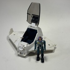 VINTAGE 1986 Coleco STARCOM STARWOLF F-1400 w/ Lt. Tom Waldron Incomplete