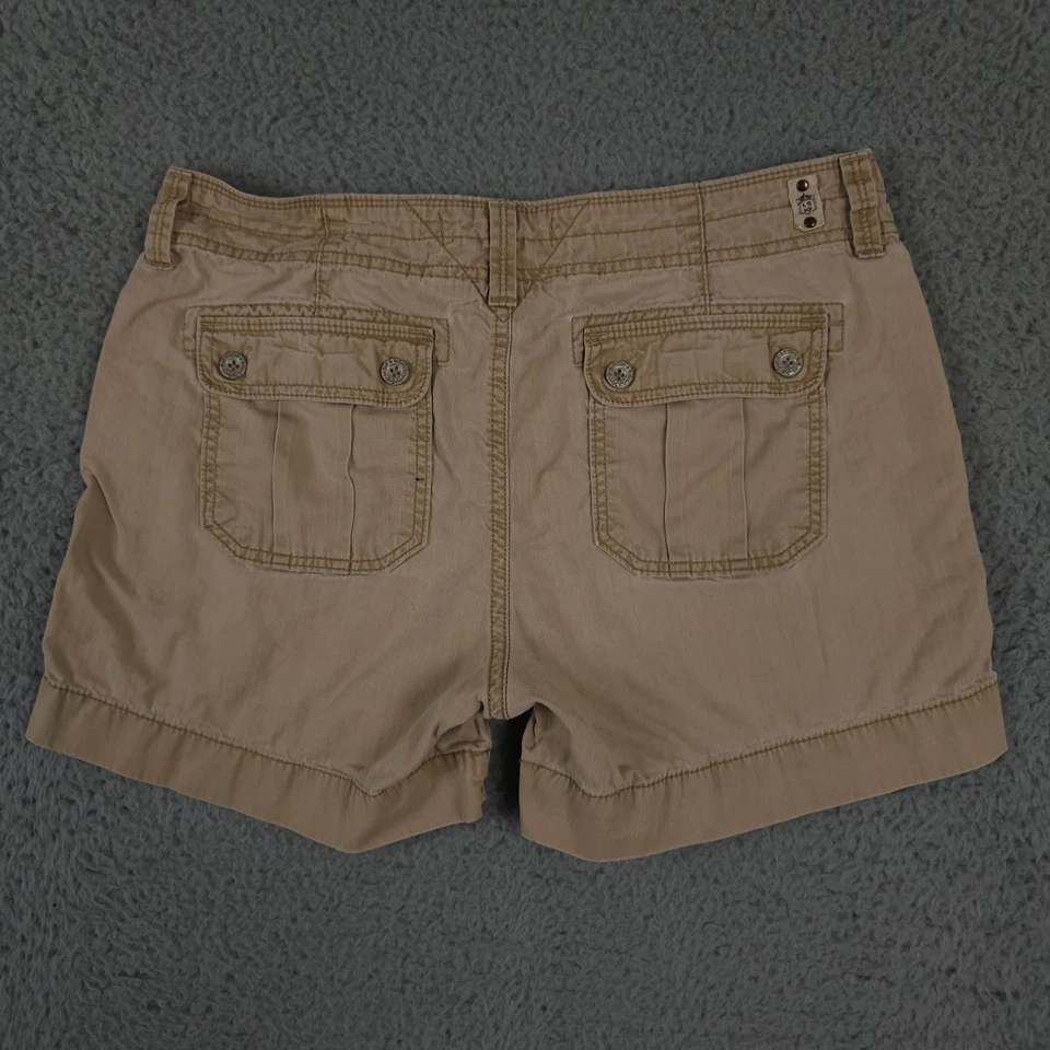 Pantalones Cortos Levis Para Mujer 8 Caqui Chino Parche Bolsillo Algodón Sarga Informal Utilidad 5" Foto 2 de 4