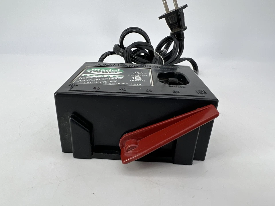 Model Power #RL-1250 Hobby Transformer 120V AC 60Hz 18VDC 5.5VA Black Fair - Image 2 of 4