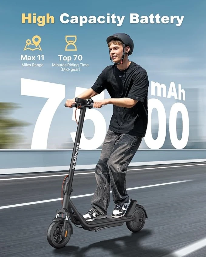 2025 ADULTS ELECTRIC SCOOTER FOLDABLE SCOOTER WITH APP &DOUBLE SHOCK ABSORPTION - Image 3 of 4