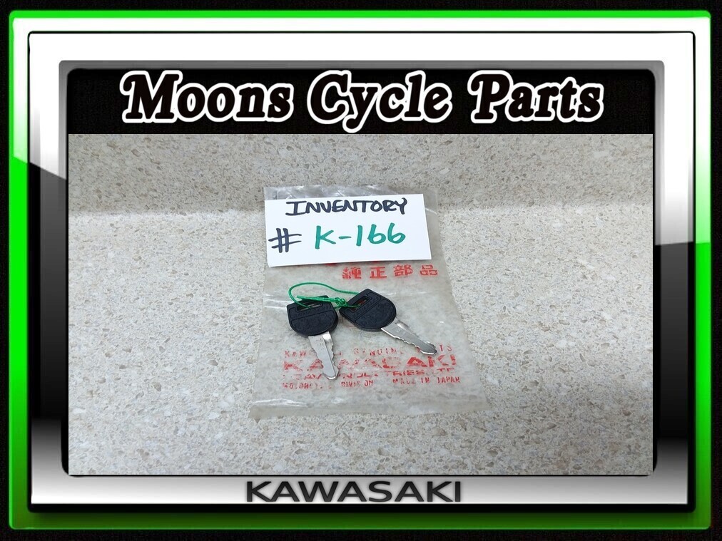 NOS OEM Kawasaki Key Set # 753 Z1 Kz900 Kz1000 Lions Crest 27008