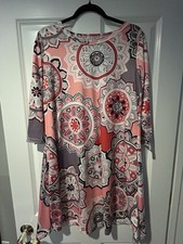 Women’s Long Sleeve Pink Dresses:size L&XL.Relax Fit.Knee High.NWOT.price For 1