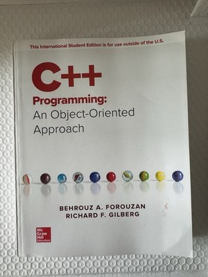 C++ Programming: An Object-Oriented Approach, Paperback.