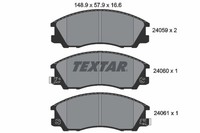 Bremsscheiben-BremsbeläGe-Kit Textar 2405901 Hyundai 58101H1A00
