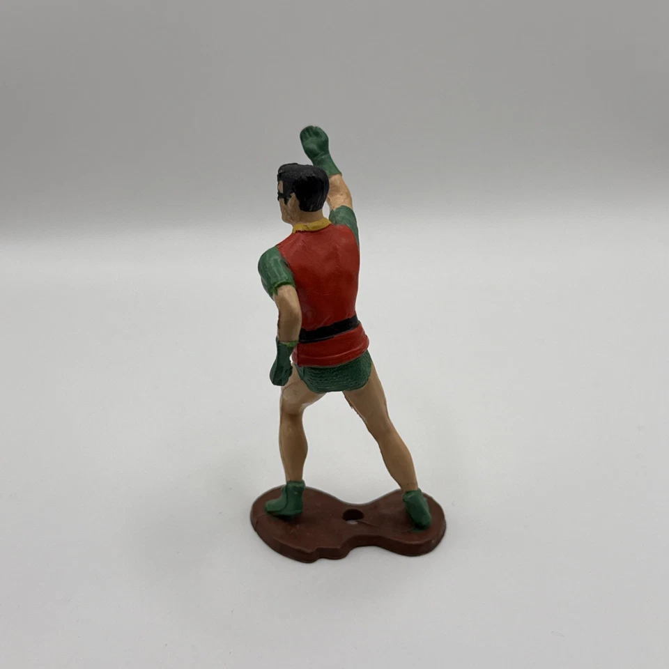 RARO Ideal Liga de la Justicia 1966 3" Figuras Batman y Robin con CAPAS (sin batarang) Foto 3 de 4