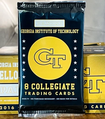 2016 PANINI GEORGIA TECH YELLOW JACKETS (Collegiate Edition) PACK 8 Cards SEALED