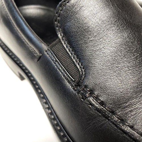 Ecco Vitrus Men's Slip-On Business Shoes 26cm Black Leather EEE Pre-Owned - Picture 10 of 18