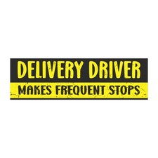 Caution Frequent Stops Car Magnet Delivery Driver Sign for Car 10X3 Inch drivers