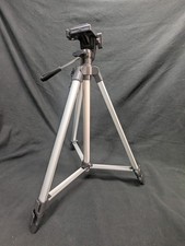 Lightweight Camera Tripod Pan Tilt Head Geared Center Column 60  Adjustable