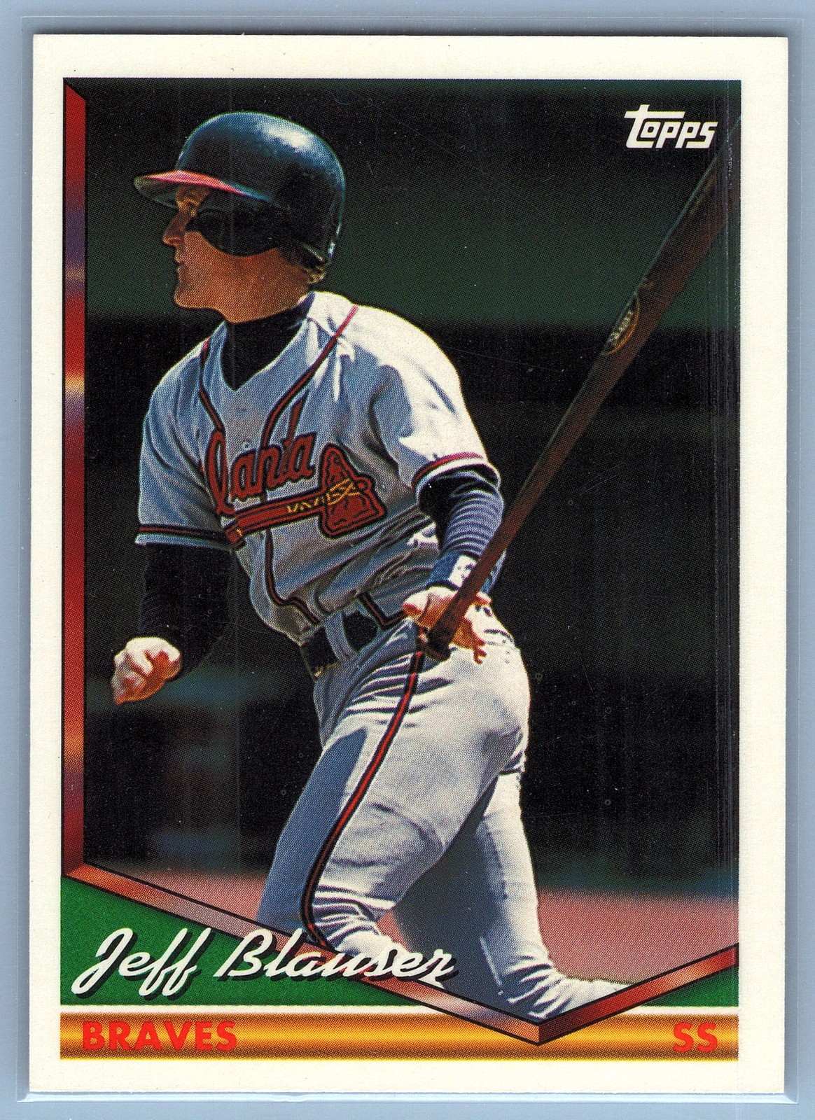 1994 Topps Jeff Blauser #318 Atlanta Braves Card