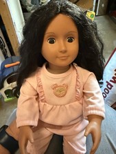 Our Generation 18" Girl Play Doll Medium Complexion Black Curly Hair Outfit