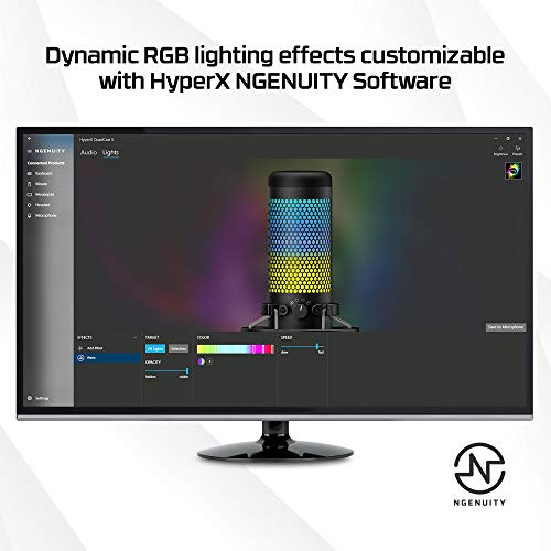 HyperX QuadCast S Standalone Microphone RGB Lighting For Streamers