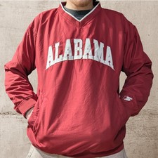 👀🔥 Vtg/Y2K STARTER Alabama Crimson Tide Game Day Windbreaker Medium ROLL TIDE