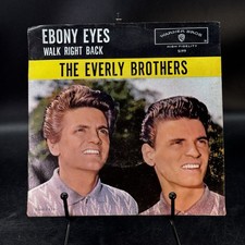 Everly Brothers Walk Right Back / Ebony Eyes 45 RPM 7&rdquo; Vinyl Picture Sleeve 1961