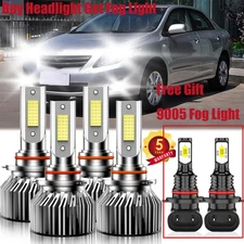 For Toyota Corolla 2005-2008 LED Headlight + Fog Light Bulbs Combo Kit 10000lm