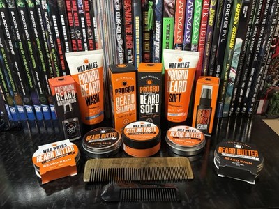 Wild Willies Complete 13 Piece Beard Set. New