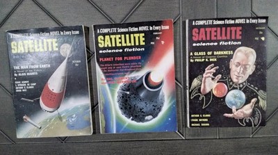 Satellite Sci-Fi Pulp Lot of 3 # 1-3 overall grade VG+