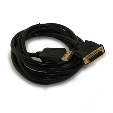 10ft DisplayPort to DVI Cable 30AWG Gold Plated  Black