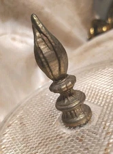 Vintage Brass 2.5 Inch Flame Finial