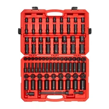 Tekton SID92407 87 Piece 1/2 In. 6 Point Impact Socket Set W/Case