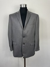 Chaps Ralph Lauren Grey Herringbone Blazer Jacket - 44R        *23
