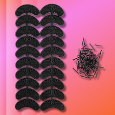 10 Pairs Black Color Rubber Shoe Heel Plates Taps Heel Repair Pad