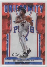 2020 Panini Contenders Optic Uniformity Red Cracked Ice Prizm Joel Embiid 12bz