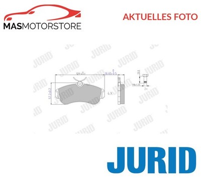 SATZ BREMSBELÄGE BREMSKLÖTZE VORNE JURID 572310J H NEU OE QUALITÄT