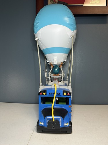Fortnite Battle Bus Playset Jazwares 2020 Lights Sounds 18” Tall 12” Long Works - Picture 2 of 4
