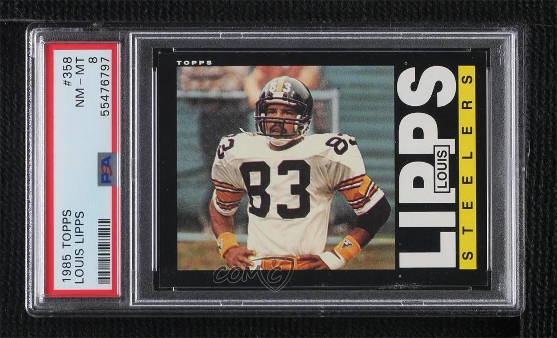 1985 Topps Louis Lipps #358 PSA 8 Rookie RC
