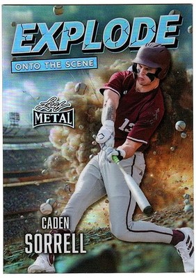 Caden Sorrell 2026 Leaf Metal Explode Onto The Scene Blue 8/8