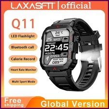 LAXASFIT New Smart Watch Bluetooth Talk LED Flashlight Sports Fitness Tracker