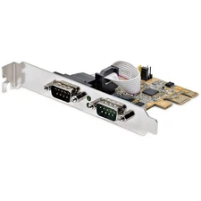 StarTech Dual Port PCIe to RS232 DB9 Serial Card Windows/Linux 21050PCSERIALLP