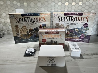 SET OF 3 Spintronics Learning Game: Act One, Act Two, Power Pack & Accessories