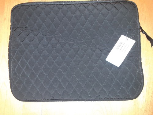 Vera Bradley Laptop Sleeve 14"Wx 10.75"H Microfiber Black NWT MSRP$75 - 第 1/4 張圖片