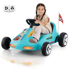 12V Kids Electric Go Kart 7AH Battery Powered Ride on Race Toy w/ Remote Control
