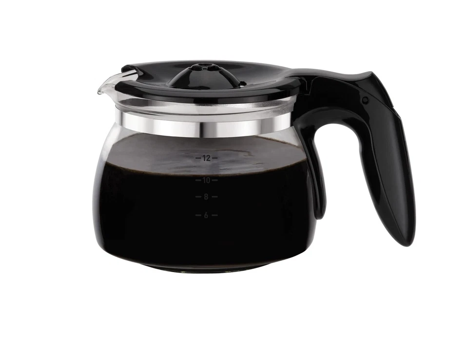 CM3408 Cafetera de Cristal Mini 600 W, 6 Tazas Negro/Acero Inoxidable, CM340811 Foto 2 de 4