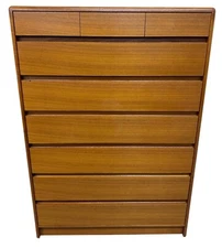 Vintage Danish Modern Teak 9-Drawer High Chest