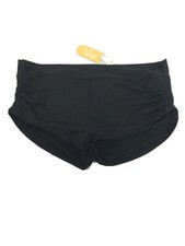 Kona Sol Medium Coverage Shortie Shorts Bikini Bottoms Black Size XL